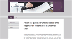 Desktop Screenshot of expertosenvaloraciondeempresas.com